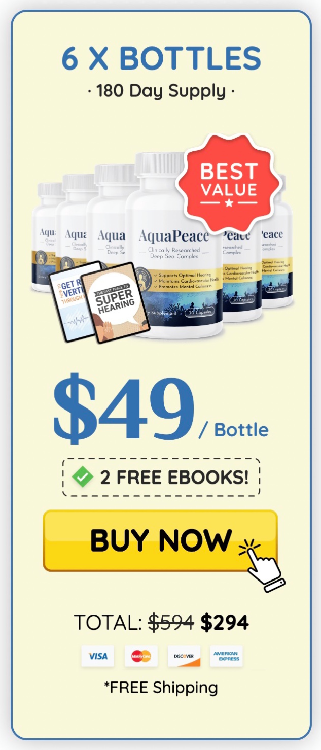 AquaPeace six bottle bundle best value package with savings
