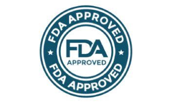 Manufactured in an FDA registered facility quality badge